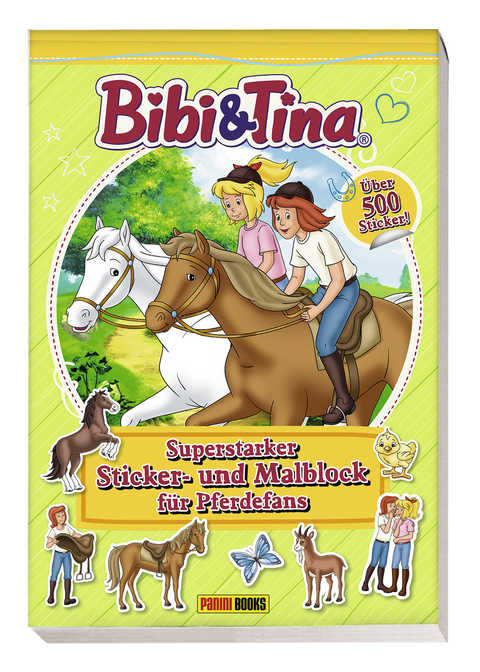 Bibi & Tina: Superstarker Sticker- und Malblock für Pferdefans -  Panini