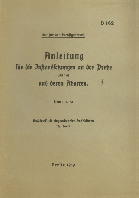 D 162 Anleitung für die Instandsetzungen an der Protze - 