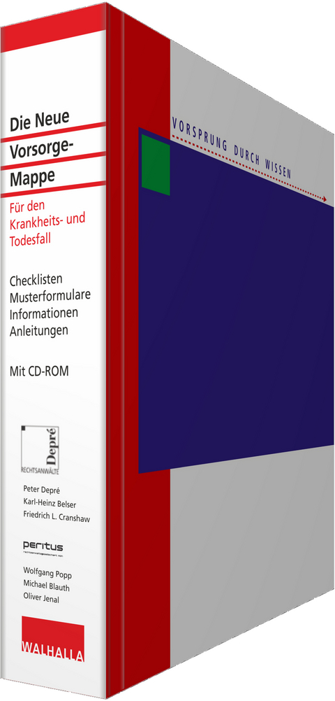 Die Neue Vorsorge-Mappe - Peter Depré, Karl-Heinz Belser, Friedrich L. Cranshaw, Wolfgang Popp, Michael Blauth, Oliver Jenal