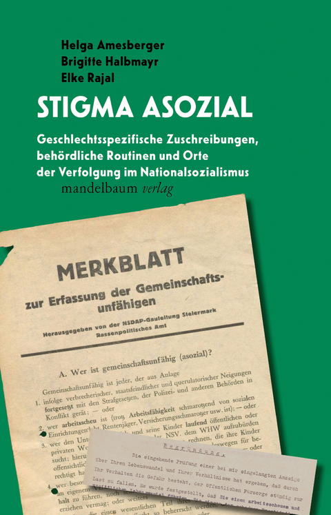 Stigma asozial - Helga Amesberger, Brigitte Halbmayr