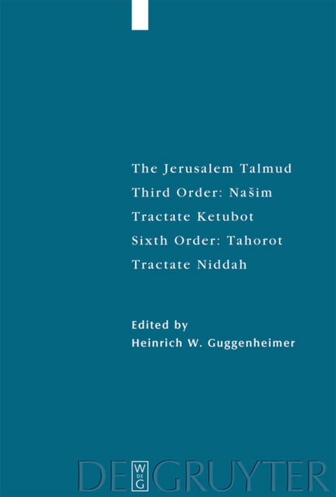 The Jerusalem Talmud. Third Order: Našim / ee - 