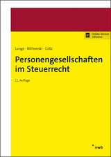 Personengesellschaften im Steuerrecht - Lange, Joachim; Bilitewski, Andrea; Götz, Hellmut; Klumpp, Peter; Hunfeld, Heinz-Gerd