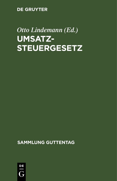 Umsatzsteuergesetz - 