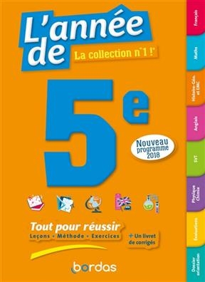 L'année de 5e : tout pour réussir : conforme au nouveau programme