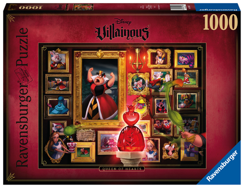 Ravensburger Puzzle 1000 Teile - Disney Villainous Herzkönigin - Die beliebten Charaktere aus Alice im Wunderland als Puzzle für Erwachsene und Kinder ab 14 Jahren