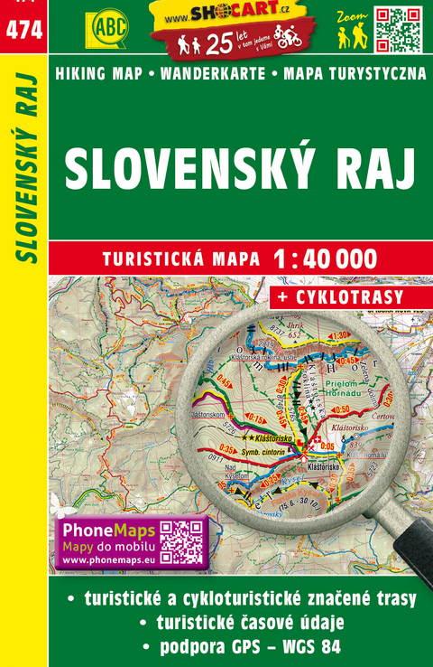 Slovenský Raj / Slowakisches Paradies (Wander - Radkarte 1:40.000)