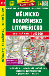 Mělnicko, Kokořínsko, Litoměřicko / Melnik, Kokorschin, Leitmeritz (Wander - Radkarte 1:40.000)