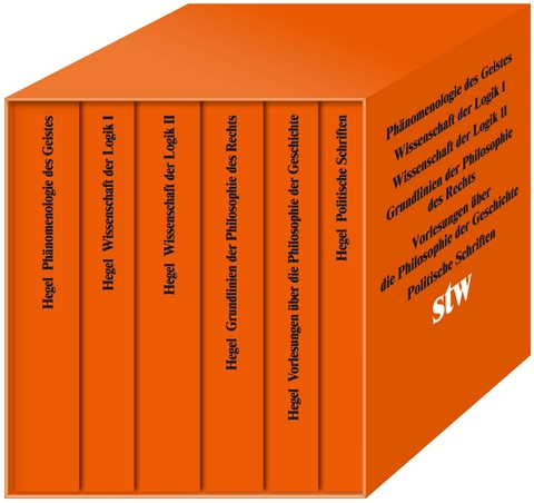 Die Hauptwerke. Phänomenologie des Geistes. Wissenschaft der Logik I. Wissenschaft der Logik II.Grundlinien der Philosophie des Rechts. Politische Schriften. Vorlesungen über die Philosophie der Geschichte. - Georg Wilhelm Friedrich Hegel