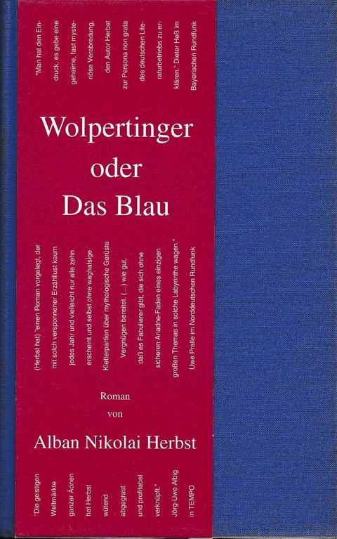 Wolpertinger Oder Das Blau - Alban N Herbst