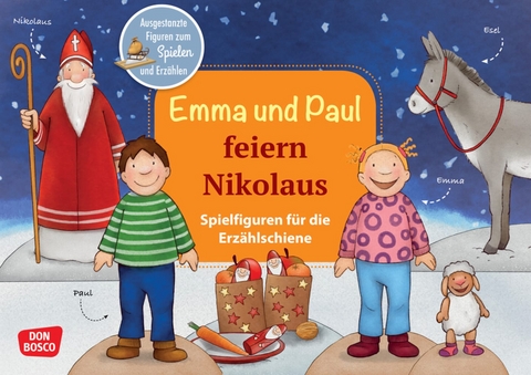 Emma und Paul feiern Nikolaus. Erzählschienen-Figurenset - Monika Lehner