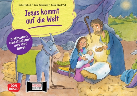 Jesus kommt auf die Welt. Kamishibai Bildkartenset. - Esther Hebert, Gesa Rensmann