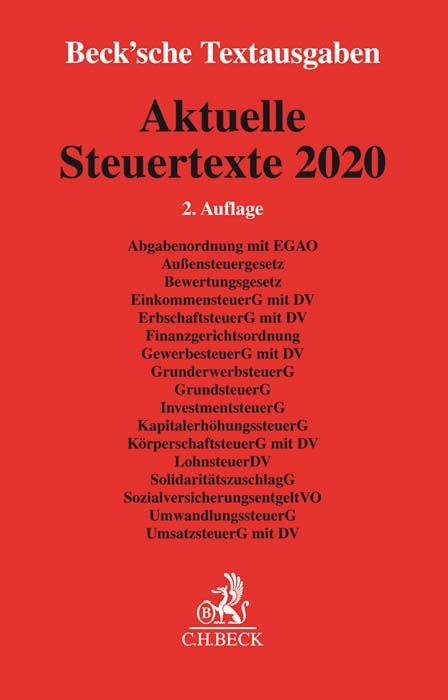 Aktuelle Steuertexte 2020