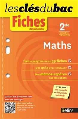 Maths 2de : nouveau programme - Mathieu Pradel, Frédéric Weyermann