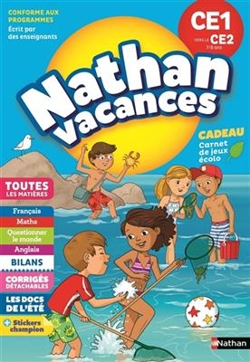 Nathan vacances, CE1 vers le CE2, 7-8 ans : toutes les matières