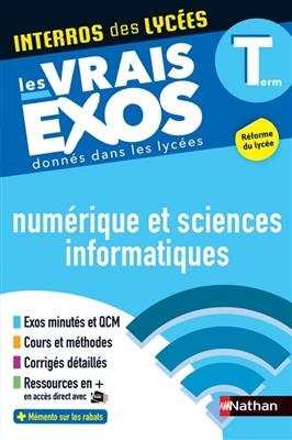 Numérique et sciences informatiques terminale : les vrais exos donnés dans les lycées : réforme du lycée