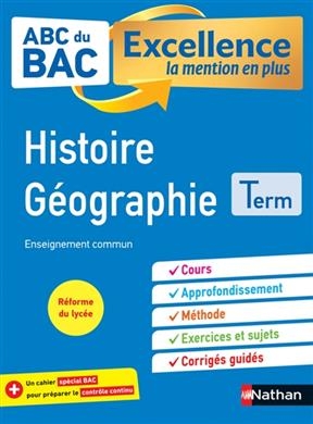 Histoire géographie terminale : enseignement commun : réforme du lycée