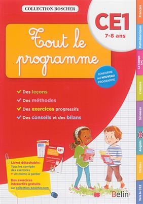 Tout le programme : CE1, 7-8 ans : conforme au nouveau programme -  BOSCHER 2016