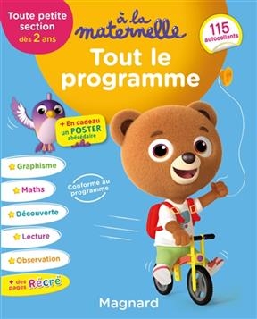 A la maternelle, toute petite section, dès 2 ans : tout le programme - Michèle Brossier