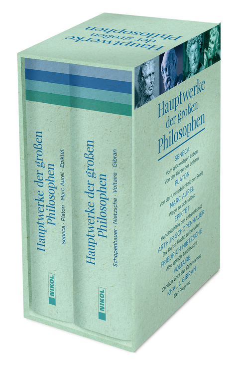 Hauptwerke der großen Philosophen -  Seneca,  Platon, Marc Aurel,  Epiktet,  Voltaire, Arthur Schopenhauer, Friedrich Nietzsche, Khalil Gibran