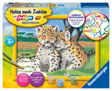 Ravensburger CreArt 28486 - Kleine Leoparden - Malen nach Zahlen für Kinder ab 9 Jahre