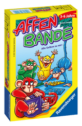 Ravensburger 23114 - Affenbande , Mitbringspiel für 2-4 Spieler, Kinderspiel ab 3-6 Jahren, kompaktes Format, Reisespiel - Reiner Knizia