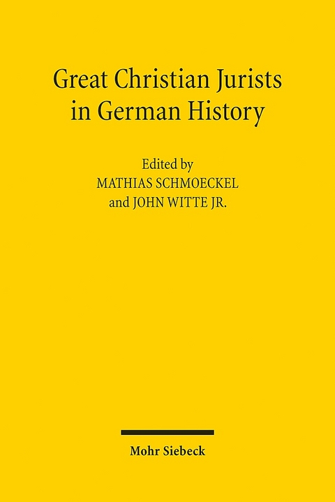 Great Christian Jurists in German History - 