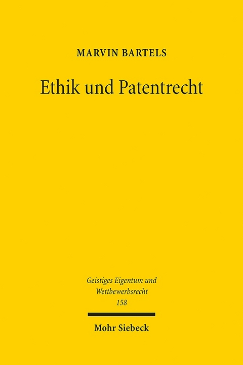 Ethik und Patentrecht - Marvin Bartels