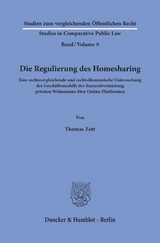 Die Regulierung des Homesharing. - Thomas Zott