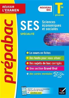 SES sciences économiques et sociales spécialité, terminale générale : nouveau bac - Jean-Marc Gauducheau, Rozenn Guégen, F. Rimbert