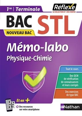 Mémo-labo physique chimie 1re, terminale bac STL : nouveau bac