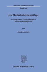 Die Musterfeststellungsklage. - Anna Amrhein