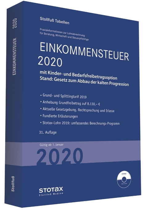 Tabelle, Einkommensteuer 2020 - Sonderausgabe Juli