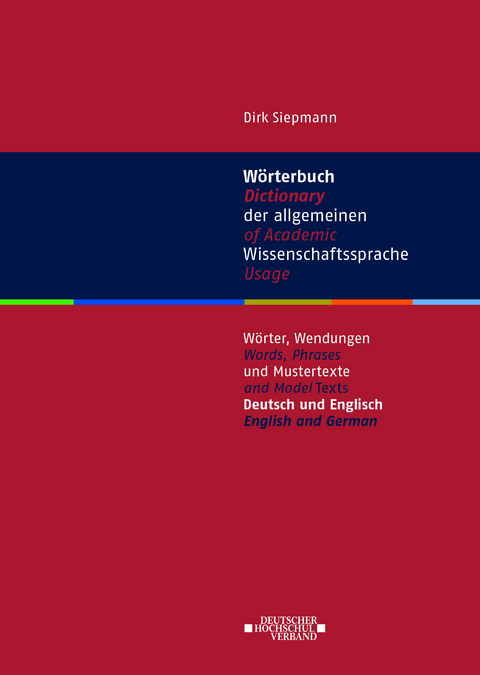 Wörterbuch der allgemeinen Wissenschaftssprache - Dirk Siepmann