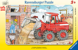 Ravensburger Kinderpuzzle - 06359 Mein Bagger - Rahmenpuzzle für Kinder ab 3 Jahren, mit 15 Teilen - Metzger, Wolfgang