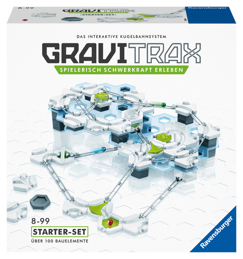 Ravensburger GraviTrax Starter-Set - Erweiterbare Kugelbahn für Kinder, Interaktive Murmelbahn, Lernspielzeug und Konstruktionsspielzeug ab 8 Jahren