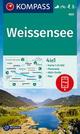 KOMPASS Wanderkarte 060 Weißensee 1:25.000