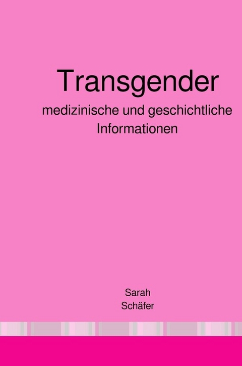 Transgender - Sarah Schäfer