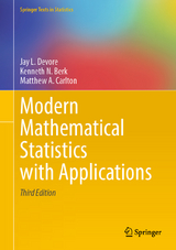 Modern Mathematical Statistics with Applications - Devore, Jay L.; Berk, Kenneth N.; Carlton, Matthew A.