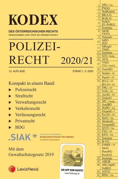 KODEX Polizeirecht 2020/21