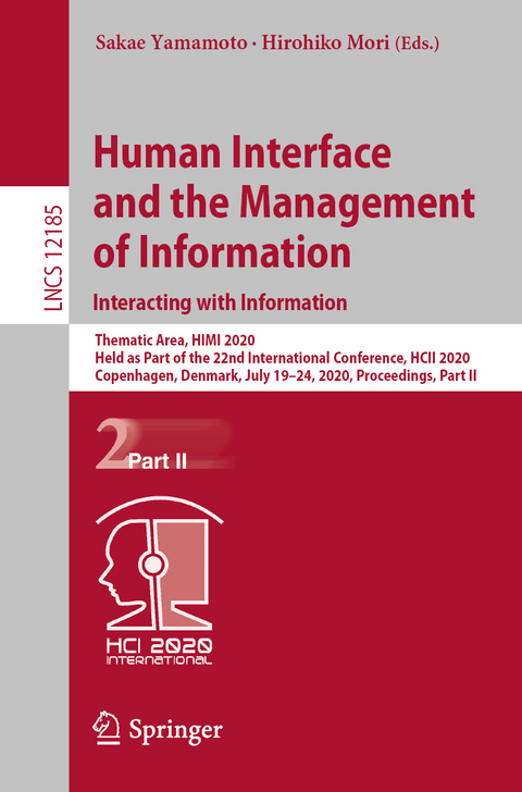 Human Interface and the Management of Information. Interacting with Information - 