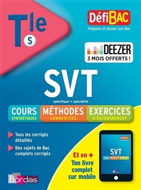 SVT spécifique + spécialité, terminale S