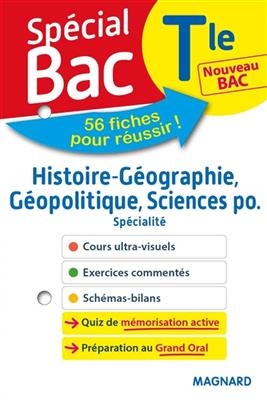 Histoire géographie, géopolitique, sciences po terminale spécialité : nouveau bac : 56 fiches pour réussir ! - Nicolas Verlaque