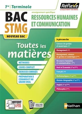 Ressources humaines et communication 1re, terminale, bac STMG, enseignement spécifique : toutes les matières : nouvea...