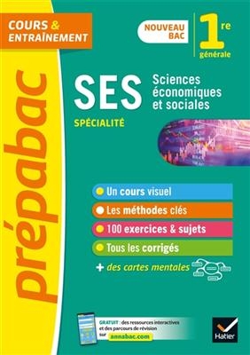 SES spécialité, sciences économiques et sociales 1re générale : nouveau bac