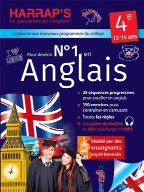 Pour devenir n° 1 en anglais 4e, 13-14 ans : conforme aux nouveaux programmes du collège - Rozenn Etienne