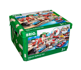 BRIO World 33052 Straßen & Schienen Bahn Set Deluxe – Straßen & Schienen für die BRIO Eisenbahn – Kleinkindspielzeug empfohlen für Kinder ab 3 Jahren