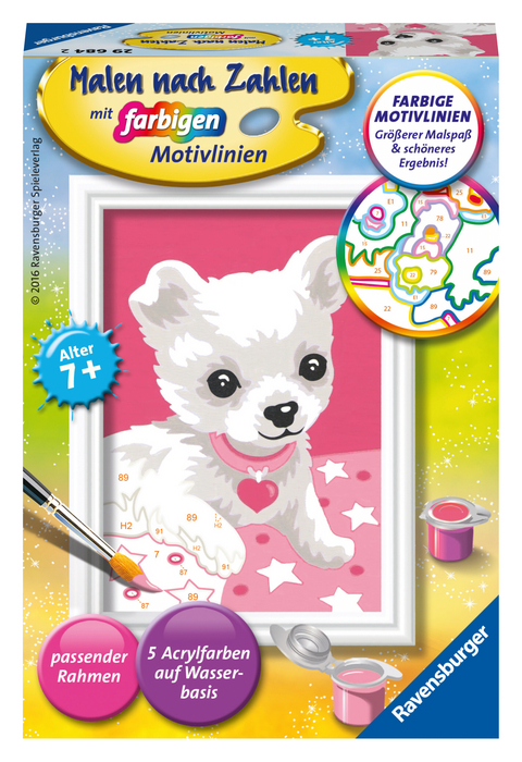 Ravensburger CreArt 29684 - Chihuaha - Malen nach Zahlen für Kinder ab 7 Jahre