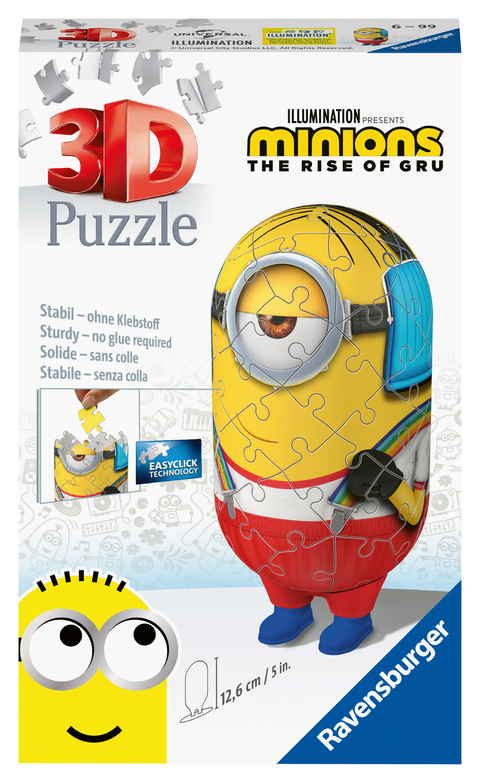 Ravensburger 3D Puzzle Minion Roller Skater 11228 - Minions 2 - 54 Teile - für Minion Fans ab 6 Jahren