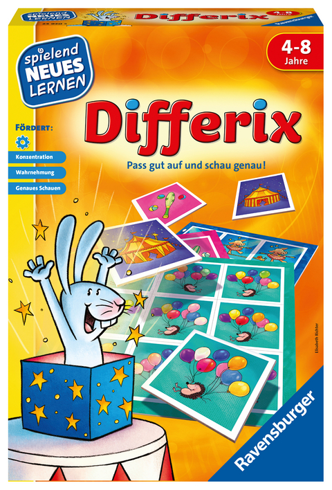 Ravensburger 24930 - Differix - Spielen und Lernen für Kinder, Lernspiel für Kinder von 4-8 Jahren, Spielend Neues Lernen für 1-4 Spieler - Elisabeth Richter