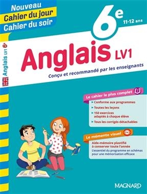 Anglais LV1 6e, 11-12 ans - Nicole de Vannoise, Jean Cureau